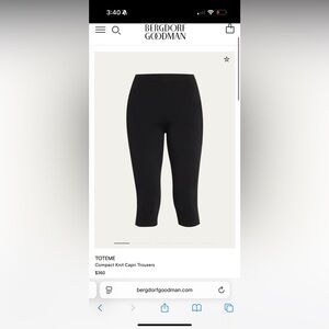 Toteme Knit Capri Trousers